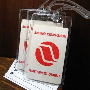 Northwest Orient Vintage Playing Cards Luggage Tags (3)